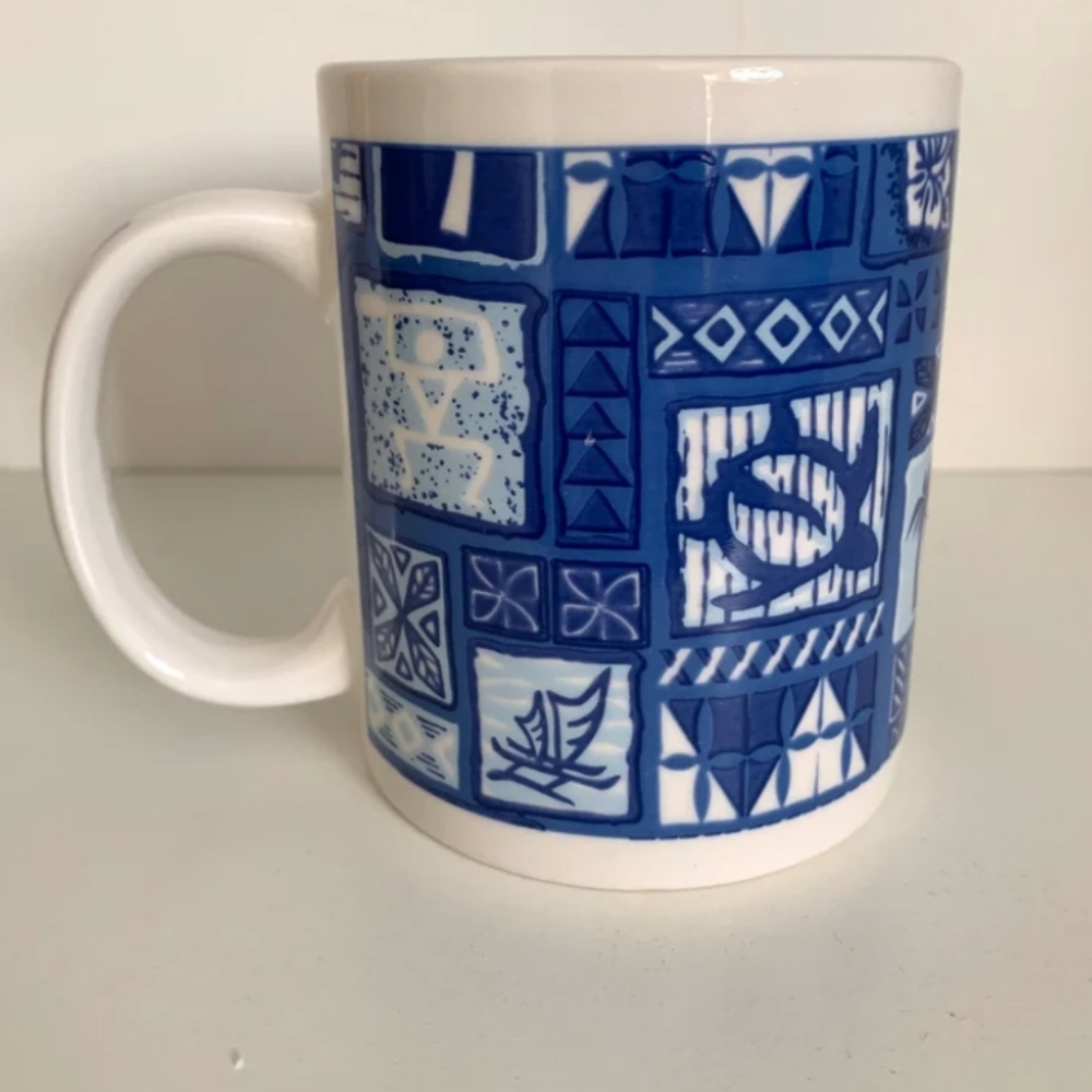 Hawaiian Cup Ornament Tribal 12 oz Mug Teacher Add On Gift Cottage Novelty New